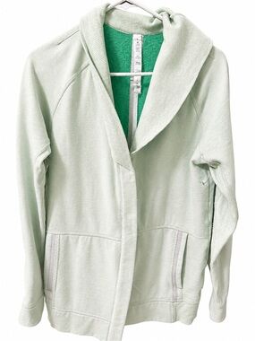 Lululemon Mint Green Wrap Cardigan Jacket Size 8